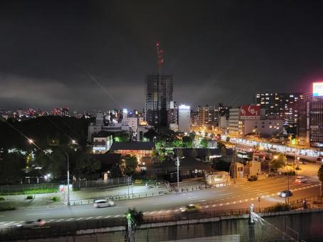 夜景 夜景 夜の街,都会,夜景の写真素材