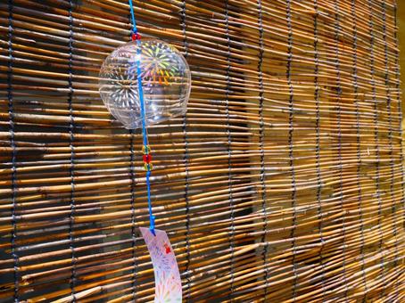 すだれと風鈴.1 すだれと風鈴.1の写真