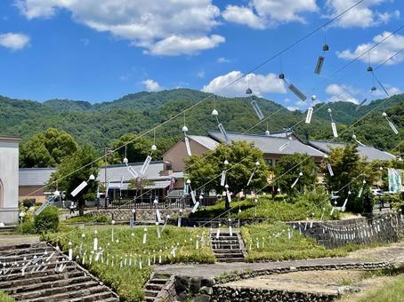 兵庫県　出石焼き風鈴まつり 出石焼き風鈴,風鈴,白の写真素材