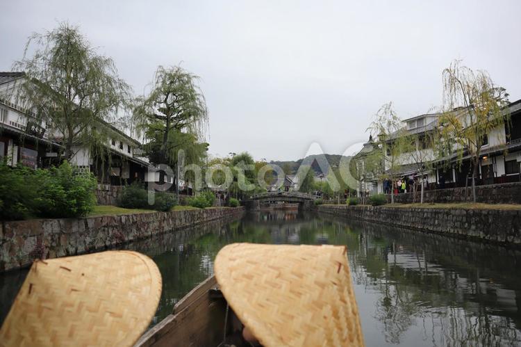 くらしき川舟流し　倉敷　美観地区 くらしき川舟流し,倉敷,美観地区の写真素材