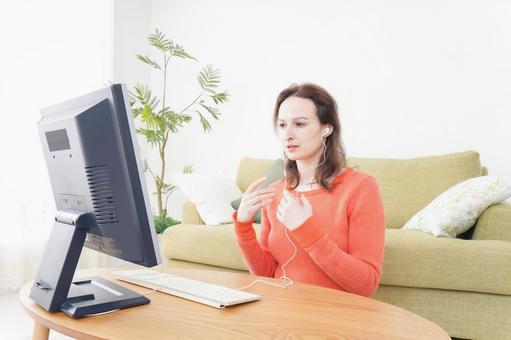 ライフスタイル ライフスタイル 英会話,リスニング,試験の写真素材
