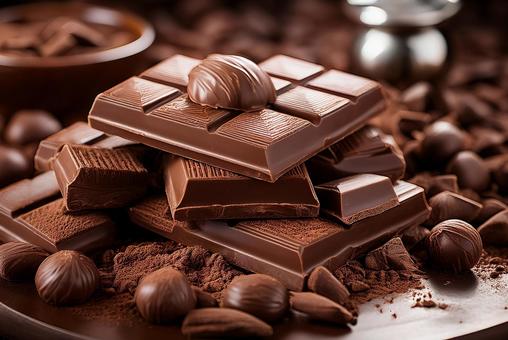 チョコレート背景 チョコレート背景の写真