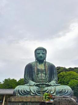 鎌倉大仏 鎌倉大仏 高徳院,仏像,寺の写真素材