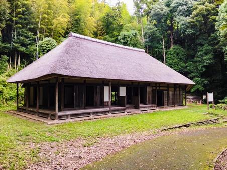 古民家 古民家 古民家,竹林,移築の写真素材