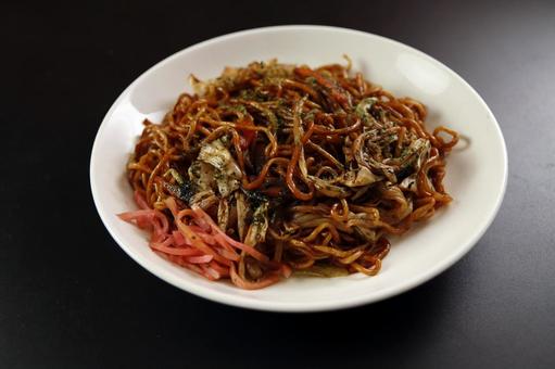 日本の焼きそば料理 日本の焼きそば料理 焼きそば,麺料理,ソース味の写真素材