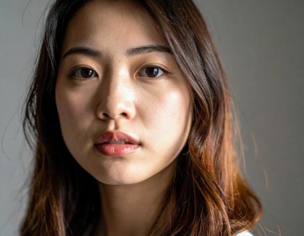 うつくしい女性のアップ うつくしい女性のアップの写真