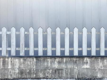 柵とブロック塀 柵とブロック塀 柵,壁,ブロック塀の写真素材