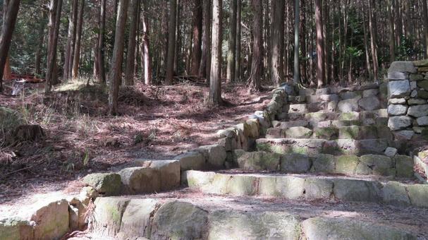 宇佐山城　城跡の風景 宇佐山城,宇佐山,森可成の写真素材