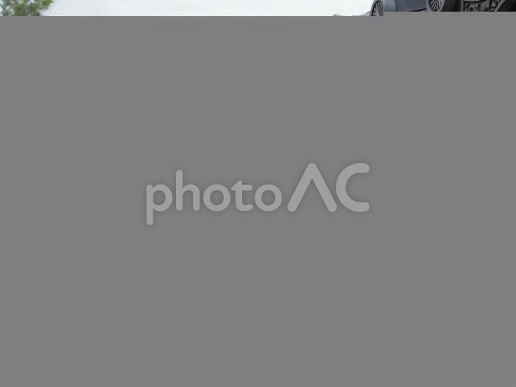 趣のある石塀　大谷石① 塀,壁,瓦の写真素材