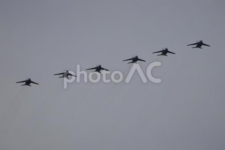 エアフェスタ エアフェスタ浜松,編隊飛行,tー4の写真素材