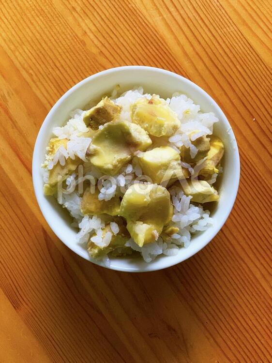 栗　栗ご飯　栗ごはん 栗ご飯,秋の味覚,秋の写真素材