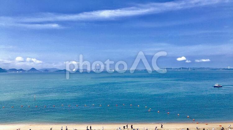 海と空_4 海,空,浜辺の写真素材