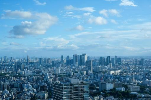 サンシャイン60展望室からの風景 サンシャイン60,サンシャイン,展望室の写真素材