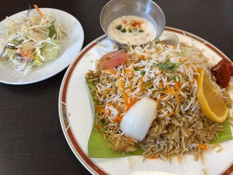 ビリヤニ ビリヤニ ビリヤニ,インド料理,本格的の写真素材