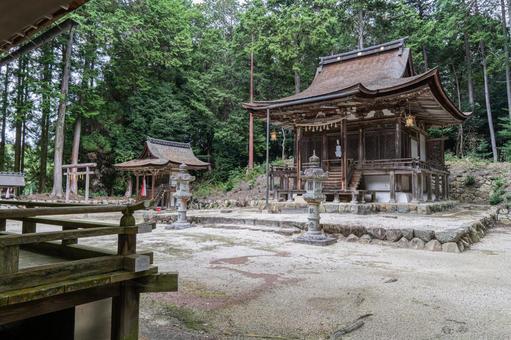 滋賀　大笹原神社　本殿 大笹原神社,大笹原,神社の写真素材