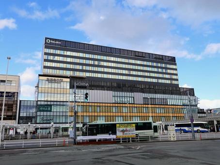 JR奥羽本線 青森駅 東口 駅舎 jr奥羽本線,jr津軽線,青い森鉄道線の写真素材