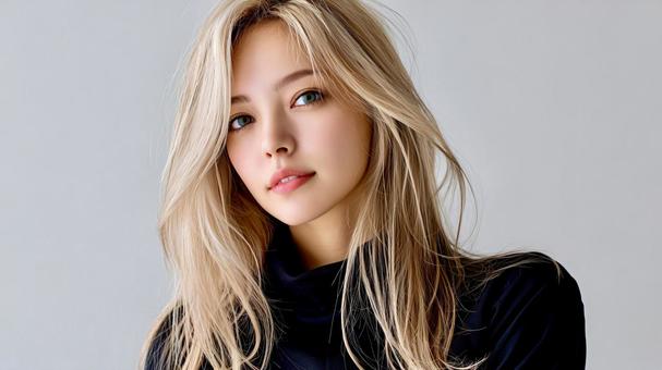金髪の美しい女性モデル 金髪の美しい女性モデルの写真