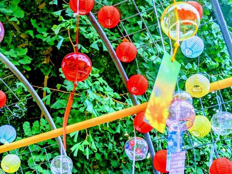Photo, summer, summer vacation, wind chimes, 