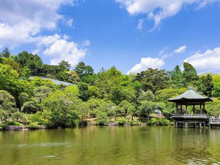 成田山新勝寺 成田山公園の池の畔の浮御堂 成田山新勝寺 成田山公園の池の畔の浮御堂 成田山公園,成田山,新勝寺の写真素材
