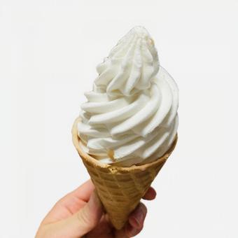 ソフトクリーム細かいぐるぐる ソフトクリーム細かいぐるぐるの写真
