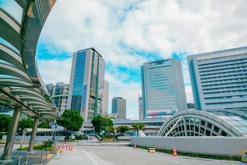 【兵庫】神戸駅の周辺 兵庫,神戸,駅前の写真素材