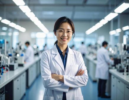 Image of researchers working in a lab, the researcher, laboratory, science, JPG