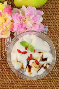 豆花 豆花 豆花,トウファ,豆腐の写真素材