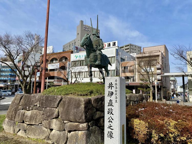 彦根藩初代藩主井伊直政像 井伊直政,彦根藩,滋賀の写真素材
