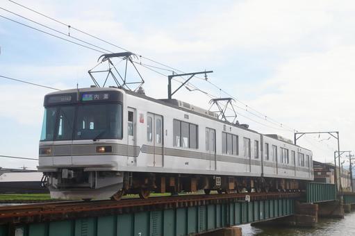 北陸鉄道浅野川線、03系車両 北陸鉄道浅野川線、03系車両 北陸鉄道,浅野川線,03系の写真素材