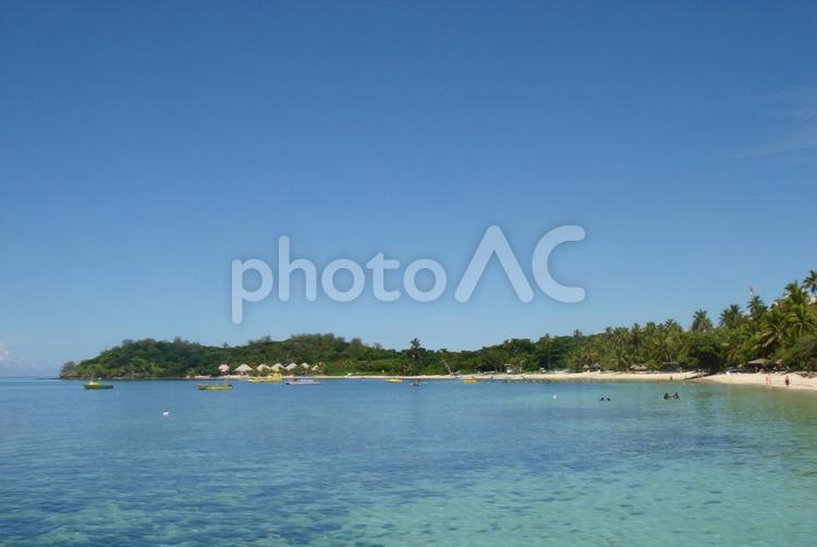 フィジー（マナアイランド）２ マナ島,フィジー,離島の写真素材