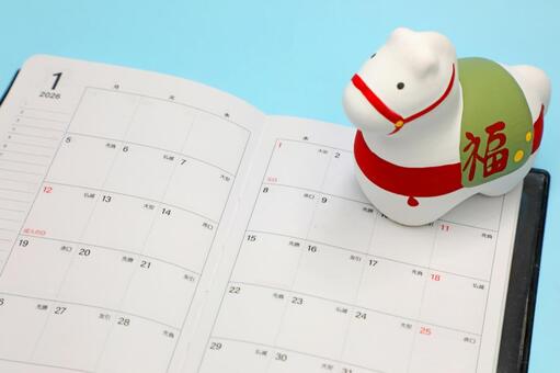 1月　午年のイメージ 1月,2026年,午年の写真素材