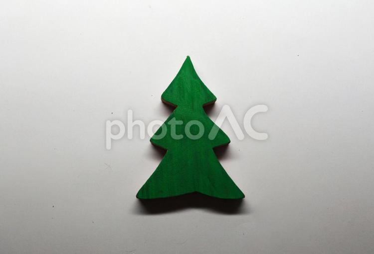 クリスマスツリーの置物　木型　飾りなし クリスマスツリー,クリスマス,木型の写真素材