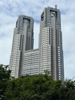東京都庁のみ 東京都庁のみ 東京都庁,都庁,東京の写真素材