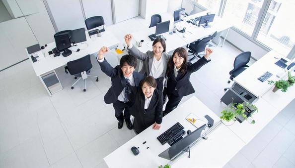 チームワークビジネスマンの写真