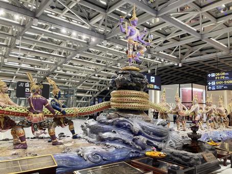 タイのスワンナプーム国際空港 タイのスワンナプーム国際空港 スワンナプーム国際空港,タイ,空港の写真素材