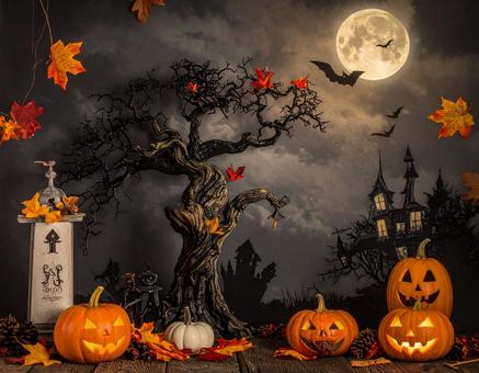 ハロウィンの不気味なフレームの写真