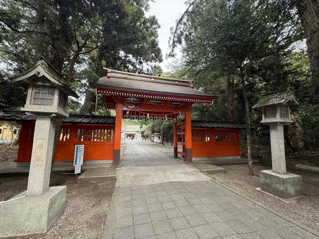 息栖神社　神門 息栖神社,東国三社,茨城県の写真素材
