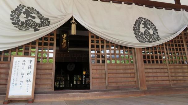 桑名宗社 春日神社 拝殿 桑名宗社 春日神社 拝殿 桑名宗社,春日神社,石取祭の写真素材