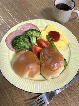 男のブレックファースト２２ 朝食,朝ごはん,ブレックファーストの写真素材