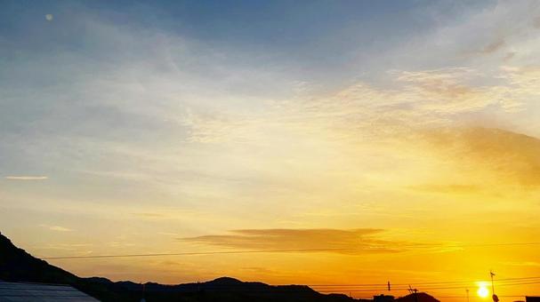 夕暮れ 夕暮れの写真