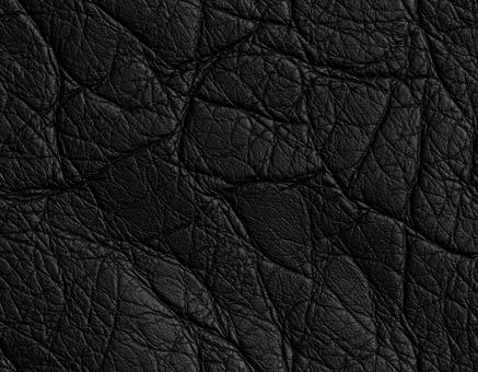 しわ加工ブラックレザー しわ加工ブラックレザーの写真