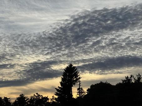 富士見高原の夕暮れ 富士見高原の夕暮れの写真
