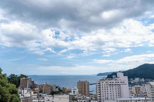 夏が終わる熱海の景色 夏が終わる熱海の景色 熱海,熱海市,静岡県の写真素材