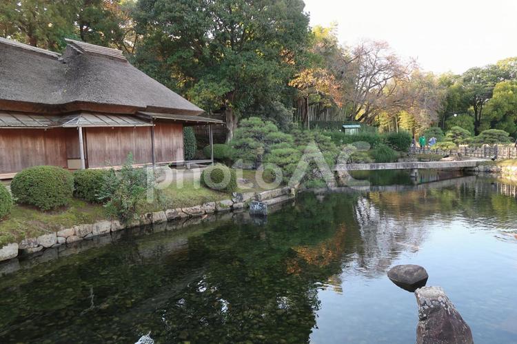 後楽園の敷地内 公園,庭園,武家屋敷の写真素材