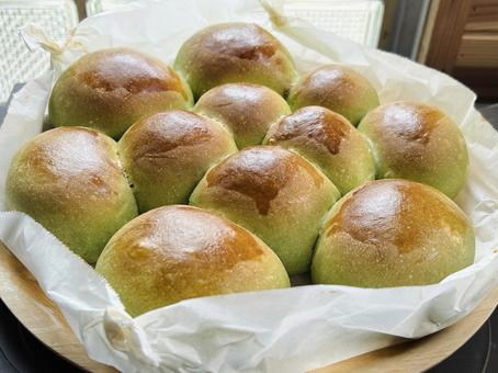 Photo, bread, green, anpan, 