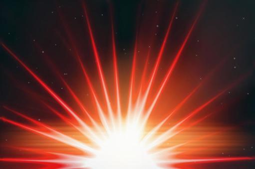 Sunburst that emphasizes the concentrated line of semicircular red, JPG Sunburst that emphasizes the concentrated line of semicircular red, JPG
