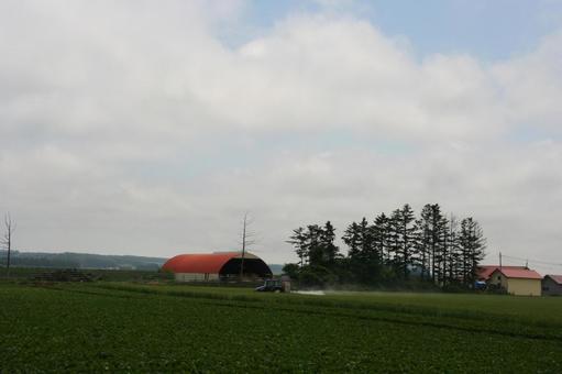北海道農業風景 北海道農業風景の写真