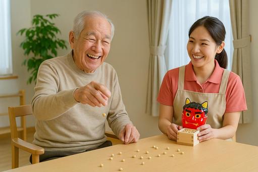 節分豆まきレクリエーション 節分豆まきレクリエーションの写真