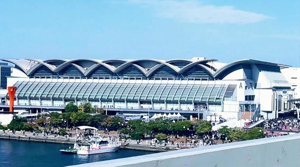 福岡市の大規模施設 福岡市,大規模施設,マリンメッセ福岡の写真素材