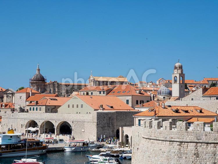 クロアチア　ドゥブロヴニクの街並み クロアチア,ドゥブロヴニク,ヨーロッパの写真素材
